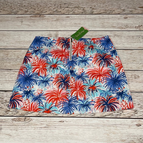 NWT Lilly Pulitzer Tate skirt Feelin Sparks Sz 0 - Picture 3 of 3